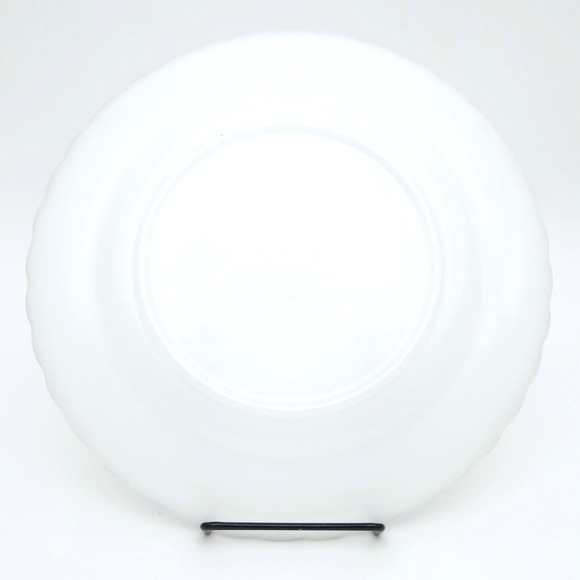 Anchor Hocking Fire King Dinner Plate Milk Glass Gold Rim 10" Replacement MCM 4 - Picture 7 of 8